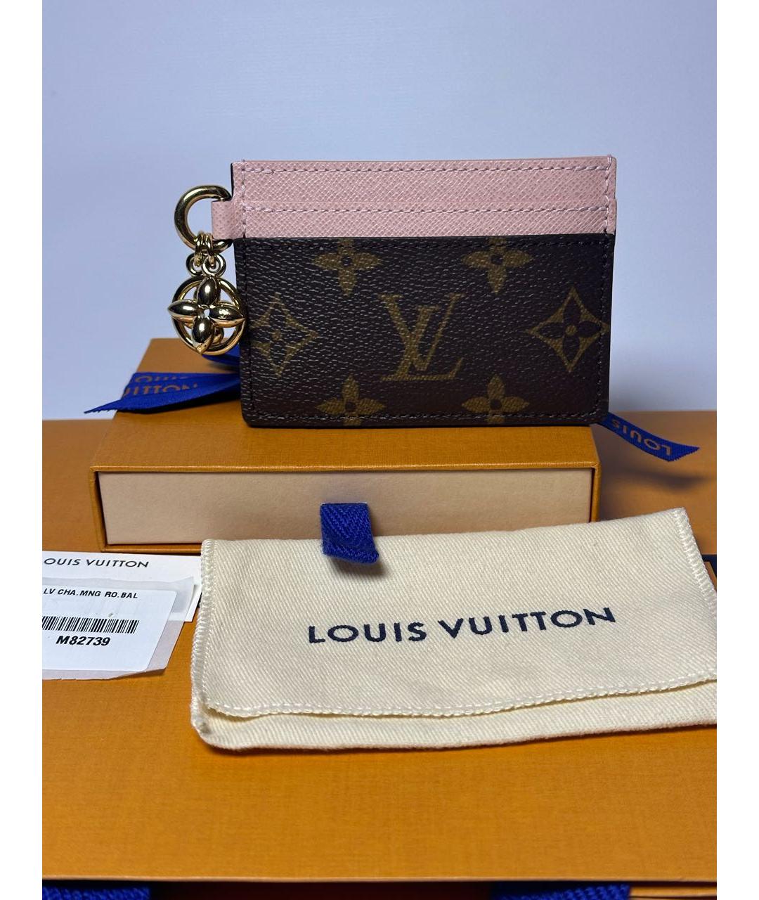 LOUIS VUITTON Коричневый кардхолдер, фото 4