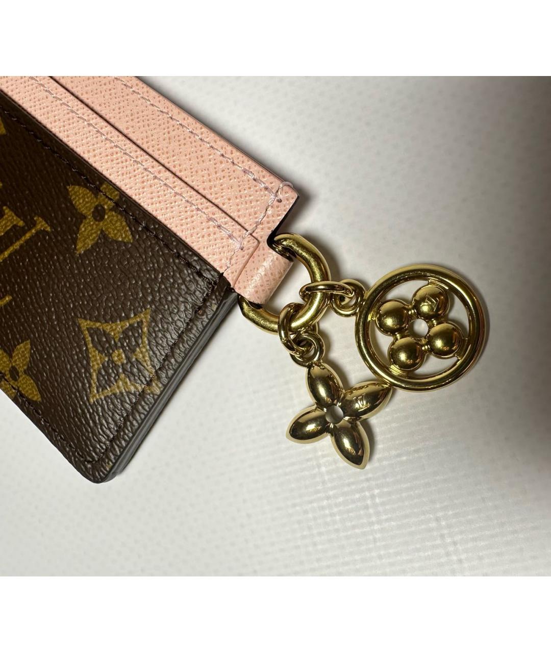 LOUIS VUITTON Коричневый кардхолдер, фото 5
