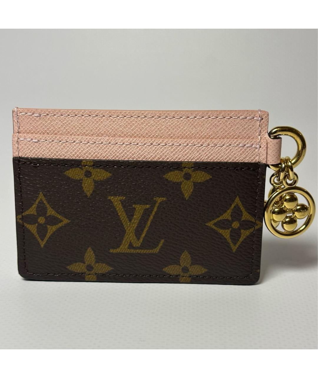 LOUIS VUITTON Коричневый кардхолдер, фото 3