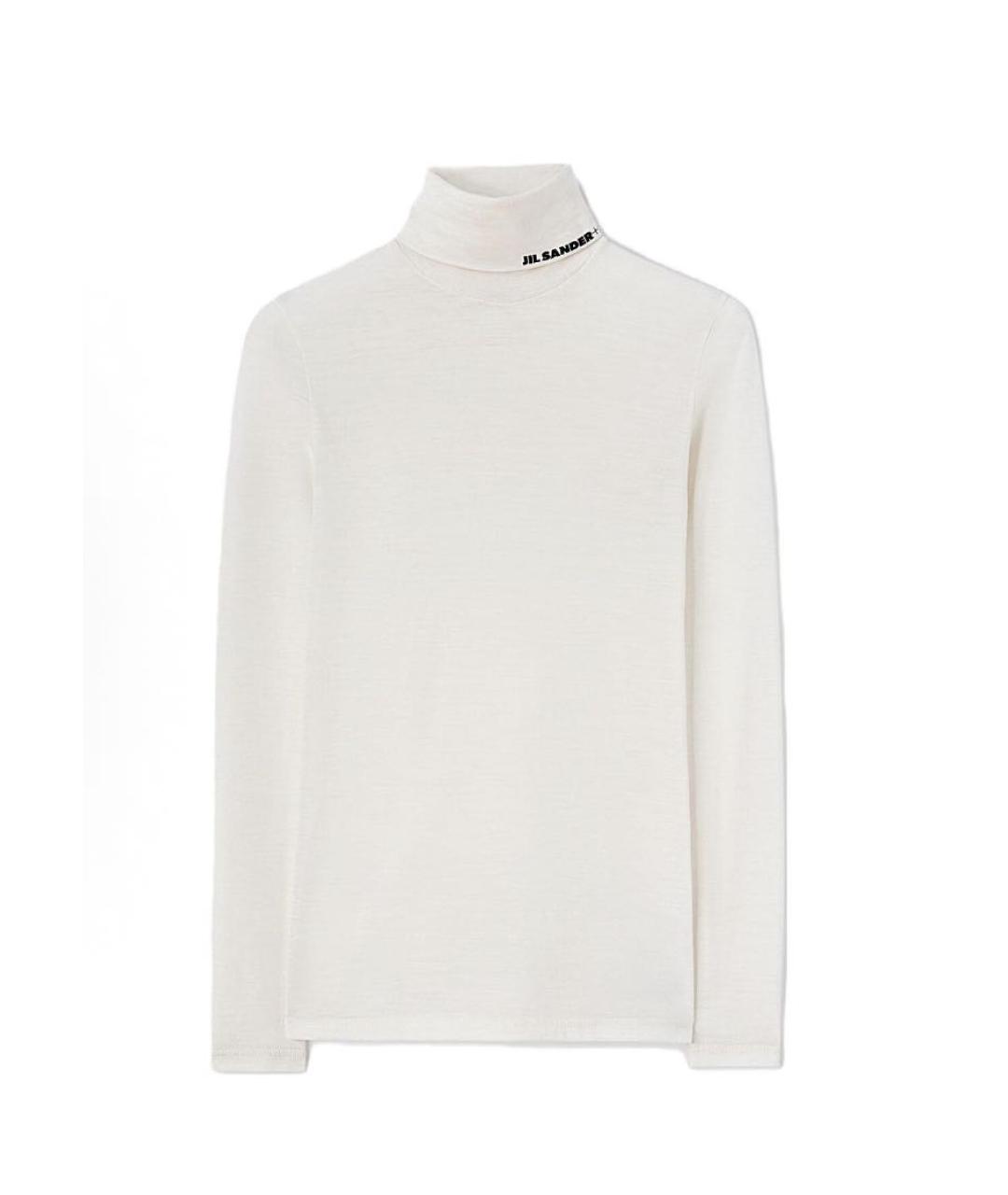 JIL SANDER Белая шерстяная водолазка, фото 1