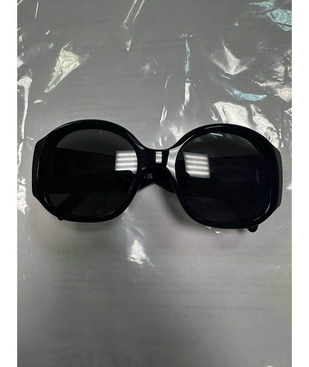 CELINE Черные пластиковые солнцезащитные очки, фото 5