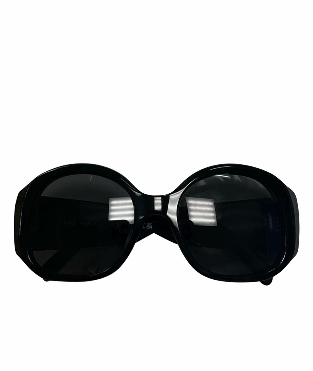 CELINE Черные пластиковые солнцезащитные очки, фото 1