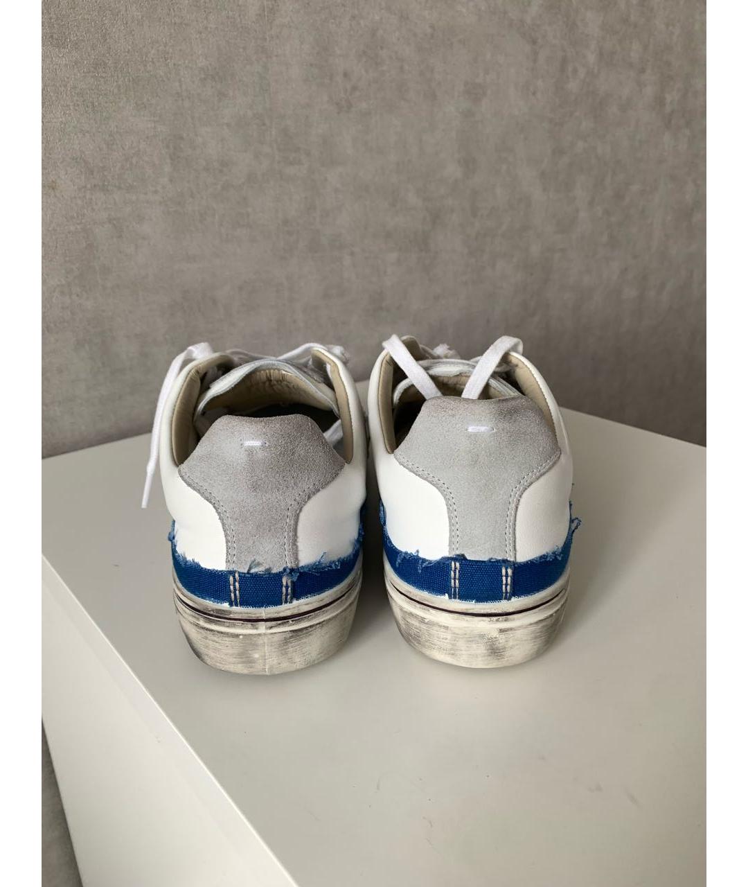MAISON MARGIELA Синие текстильные кеды, фото 4