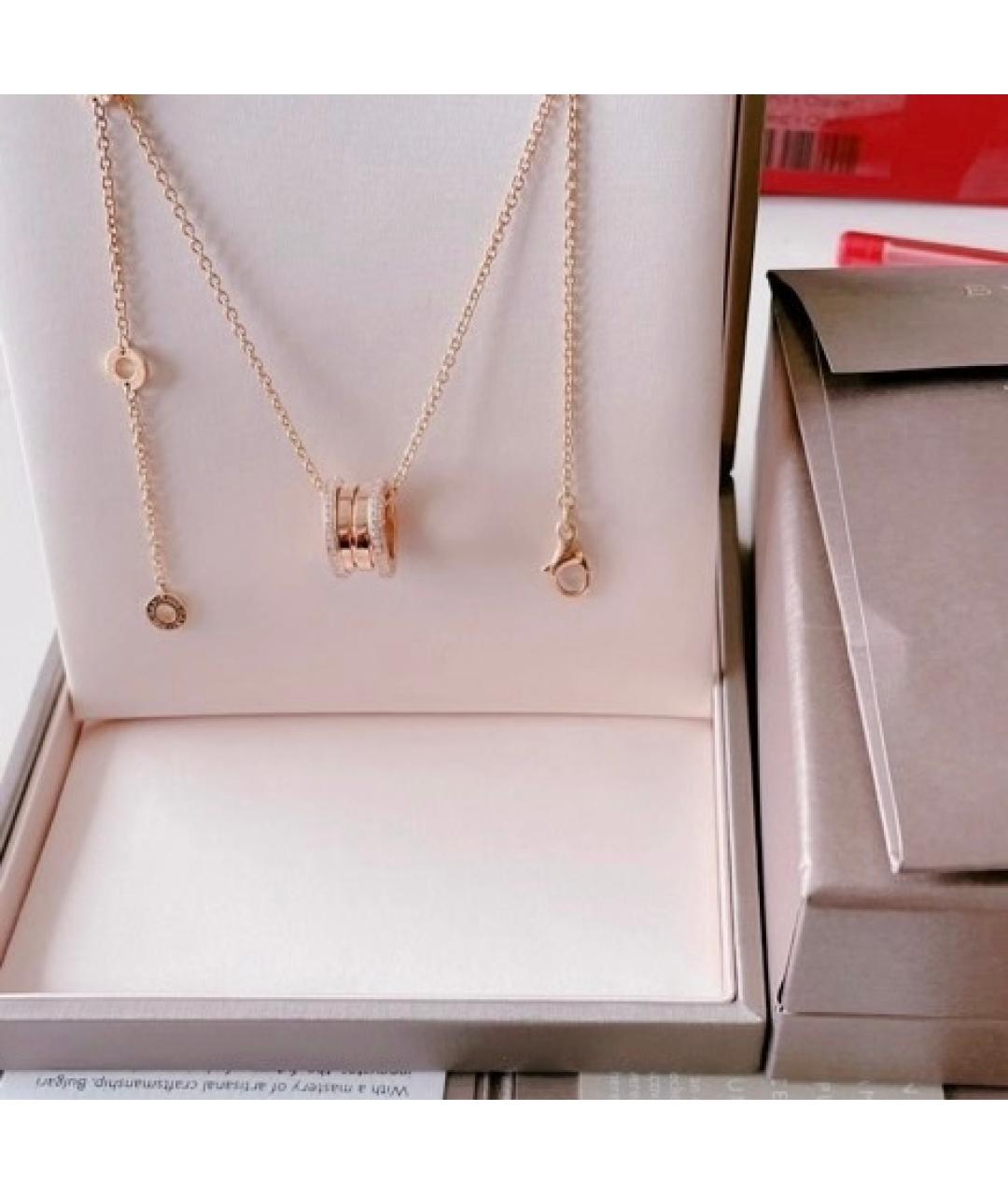 BVLGARI Розовое колье из розового золота, фото 3