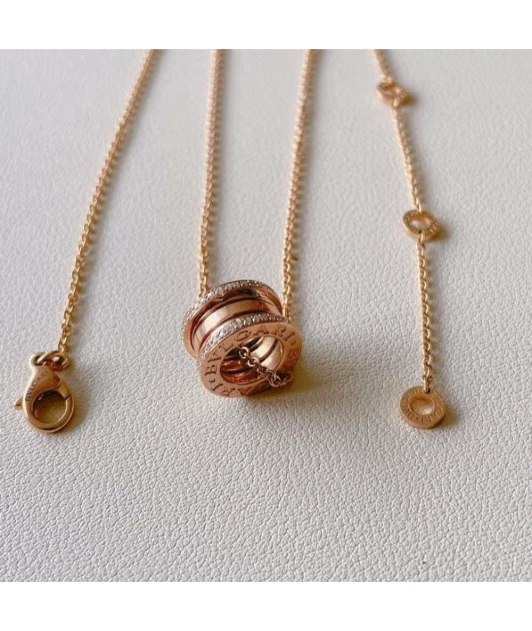 BVLGARI Розовое колье из розового золота, фото 5