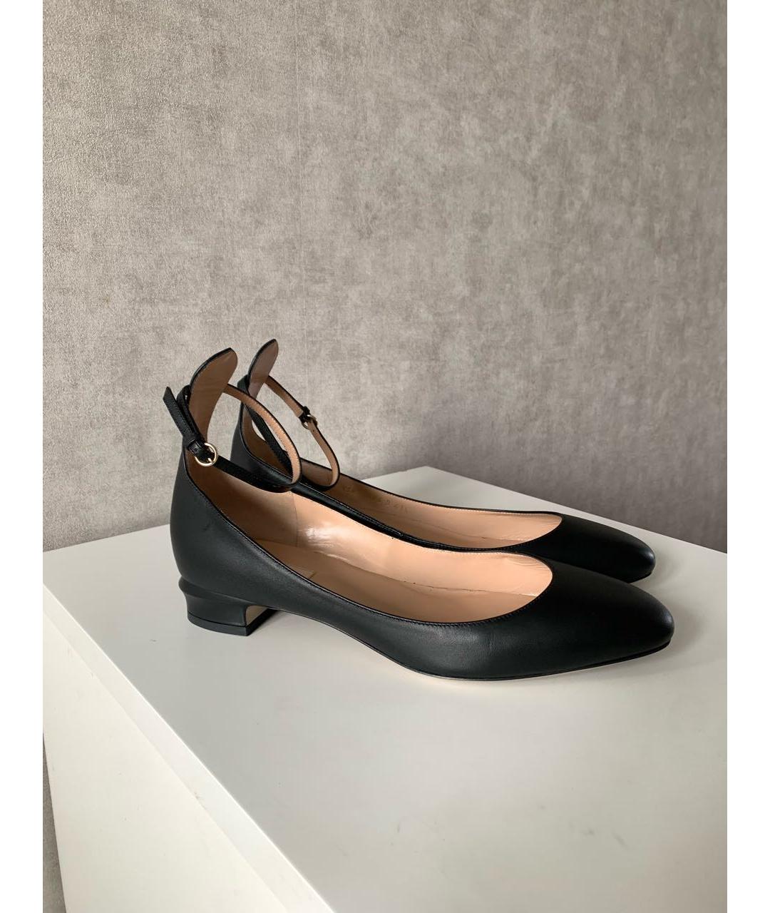 VALENTINO Черные кожаные туфли, фото 9