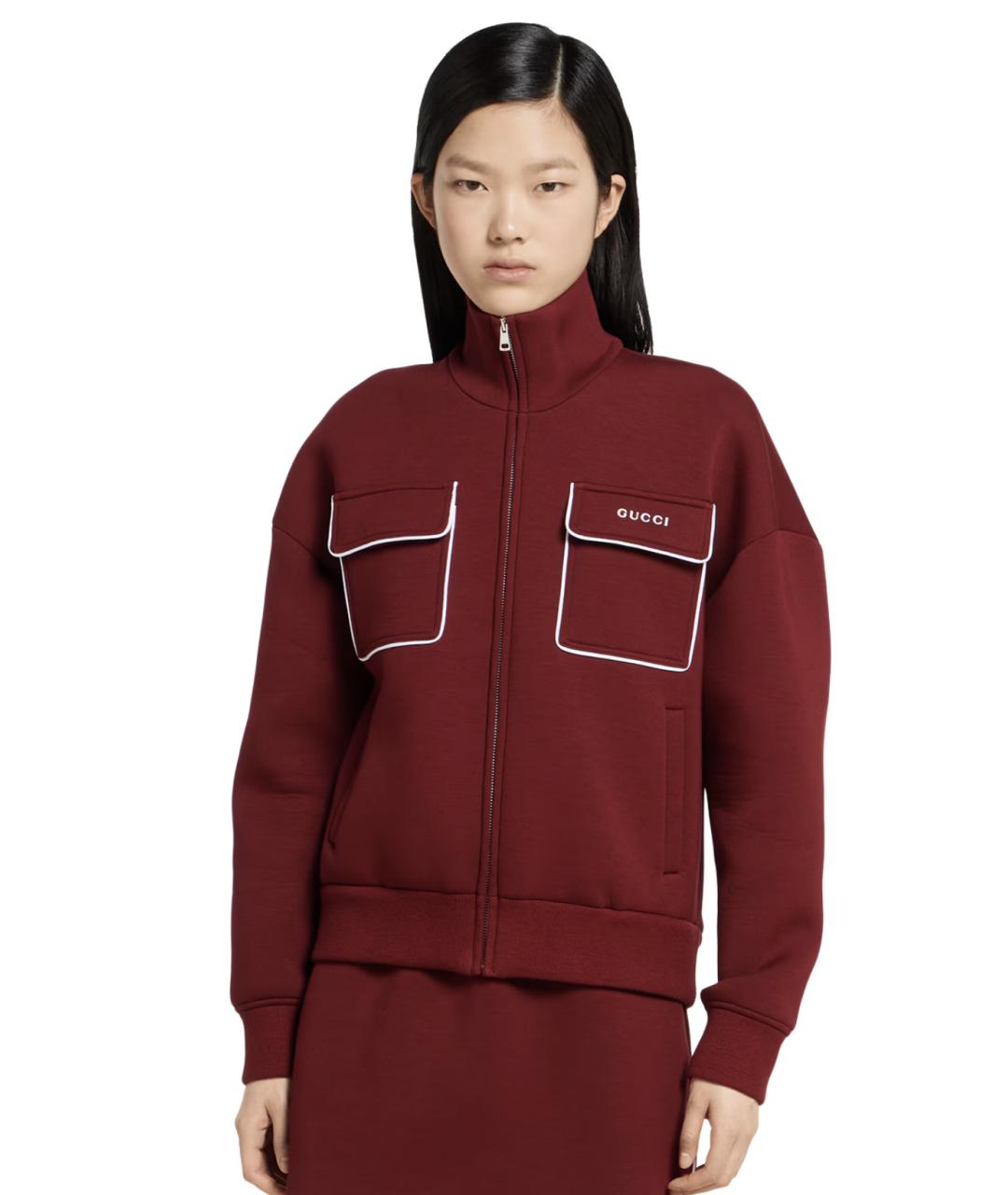 GUCCI Бордовый джемпер / свитер, фото 2