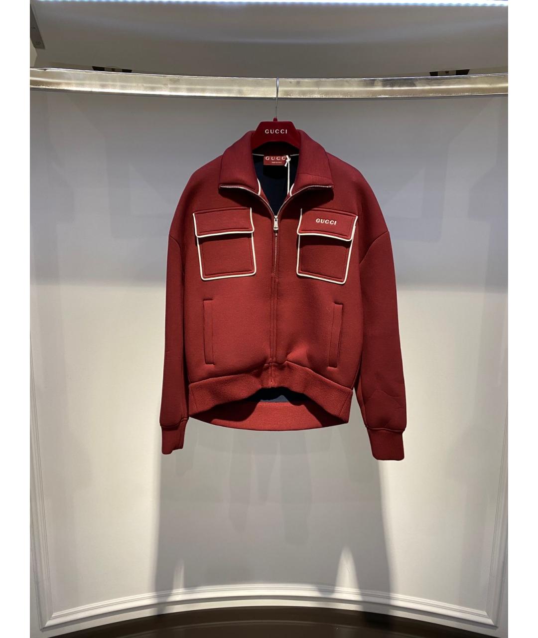 GUCCI Бордовый джемпер / свитер, фото 5