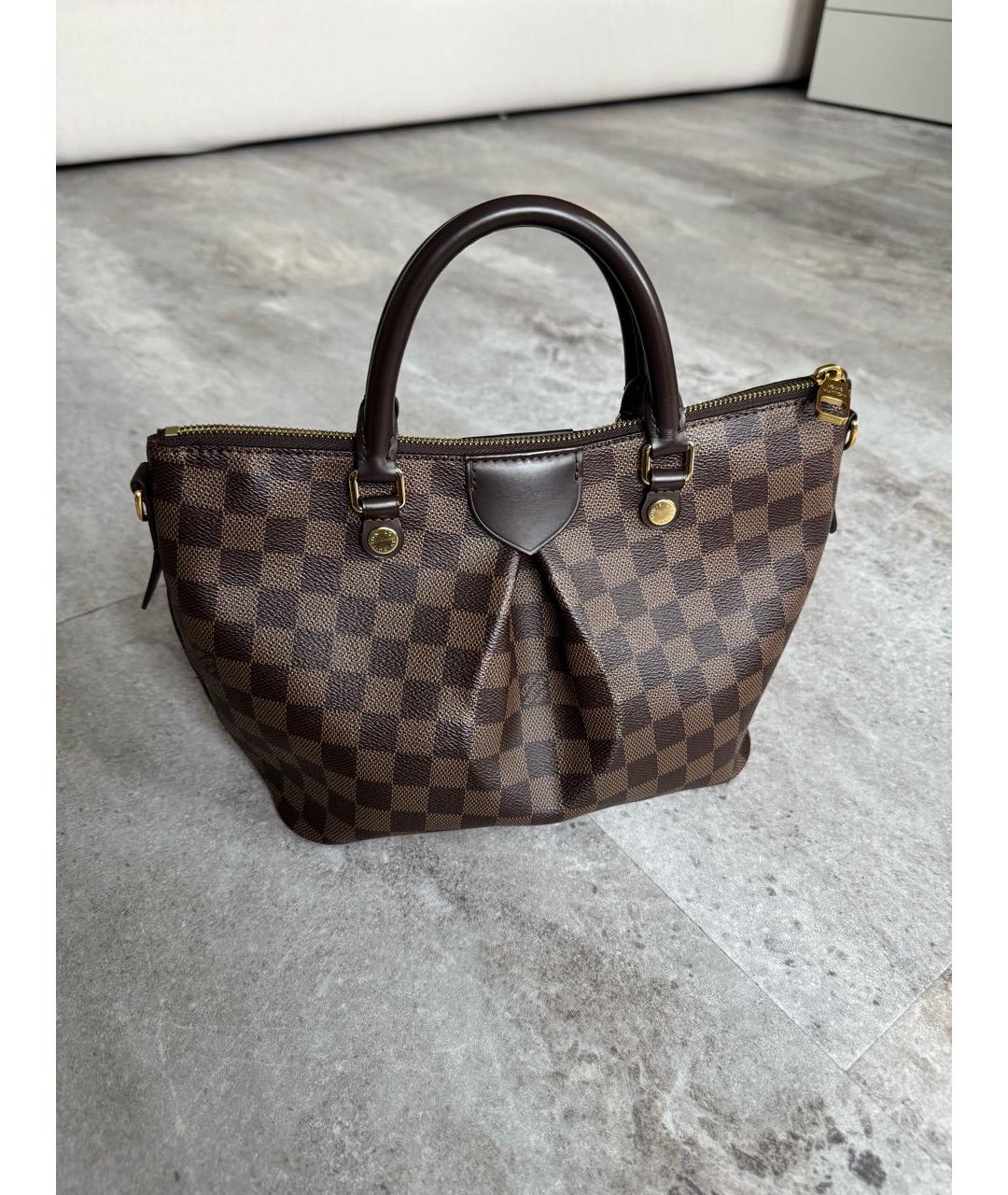 LOUIS VUITTON Коричневая сумка с короткими ручками, фото 3