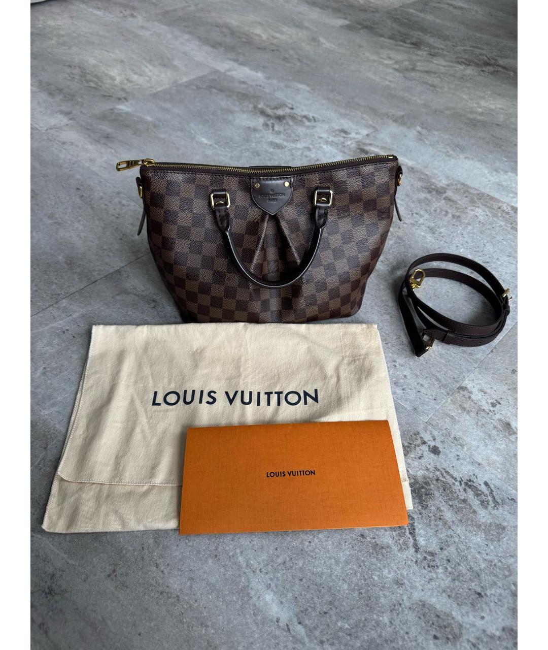 LOUIS VUITTON Коричневая сумка с короткими ручками, фото 2