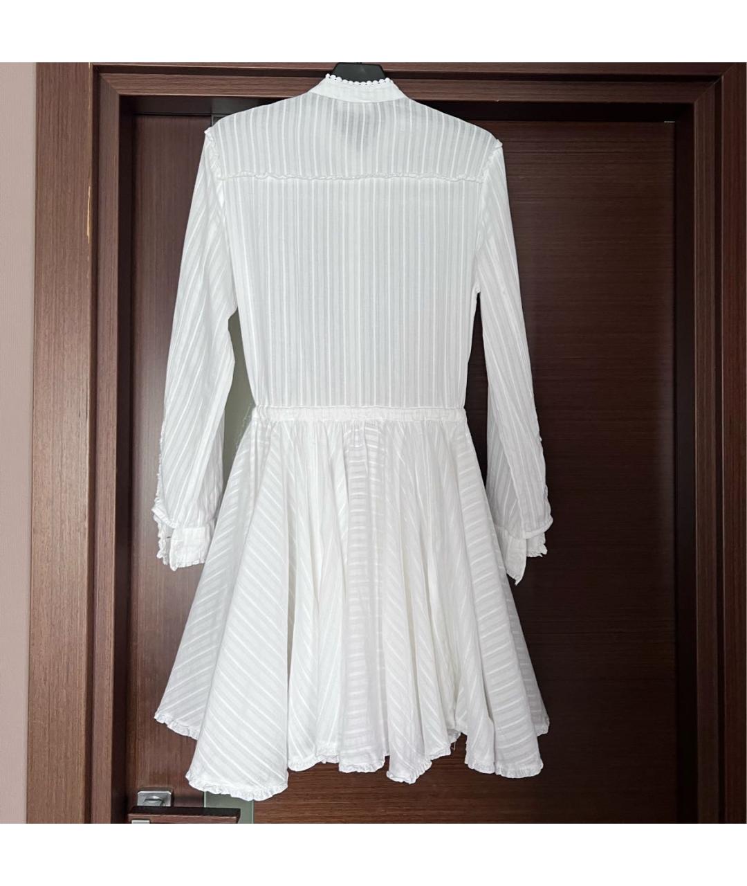 ZADIG & VOLTAIRE Белое хлопковое повседневное платье, фото 2