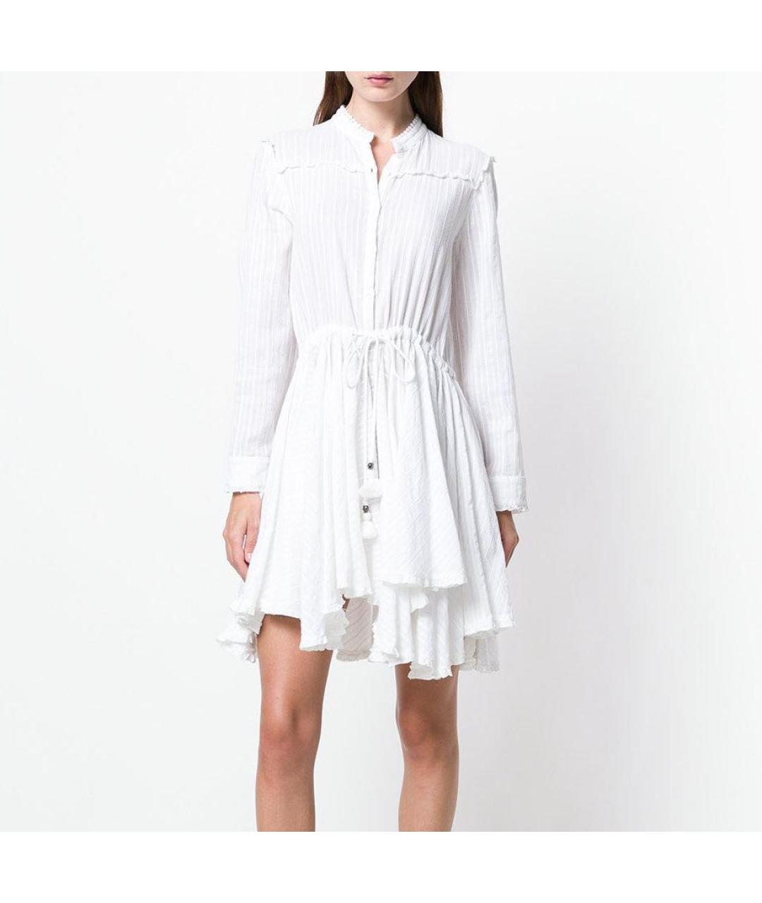 ZADIG & VOLTAIRE Белое хлопковое повседневное платье, фото 7