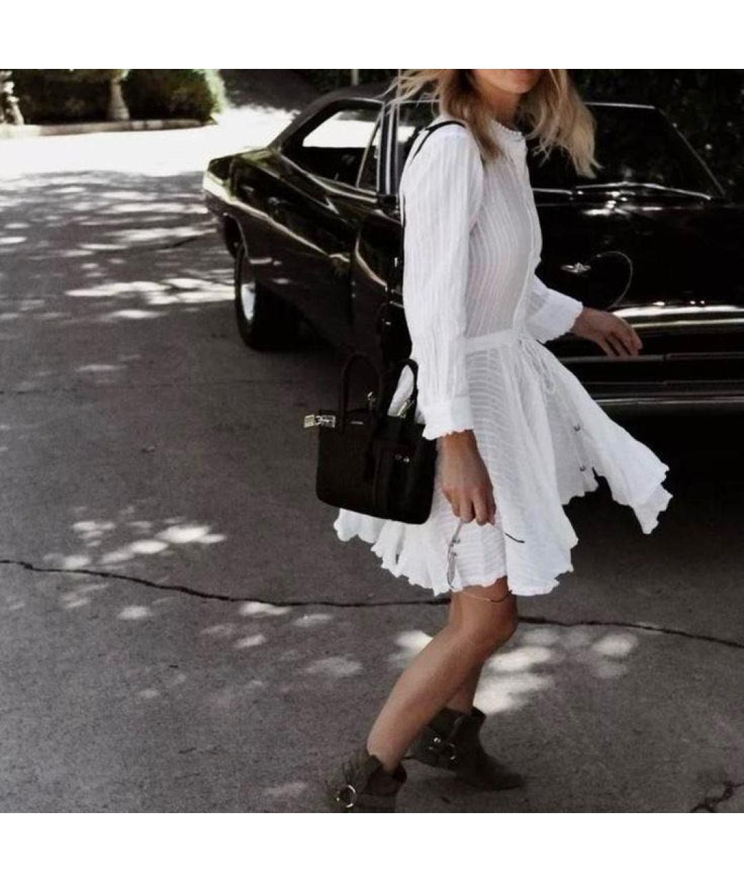 ZADIG & VOLTAIRE Белое хлопковое повседневное платье, фото 6