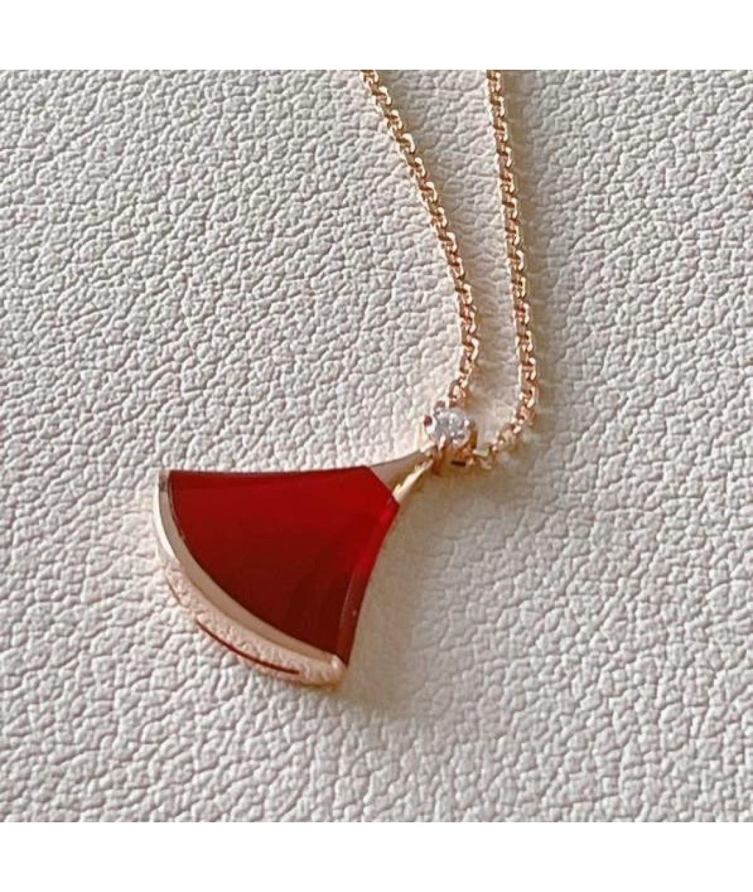 BVLGARI Красное колье из розового золота, фото 5
