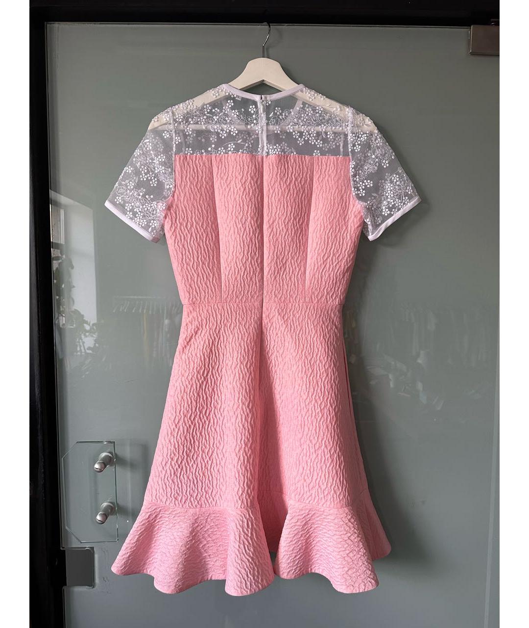 Carven Розовое полиэстеровое коктейльное платье, фото 2