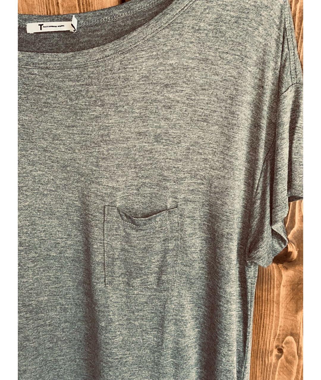 ALEXANDER WANG Серая майка, фото 4