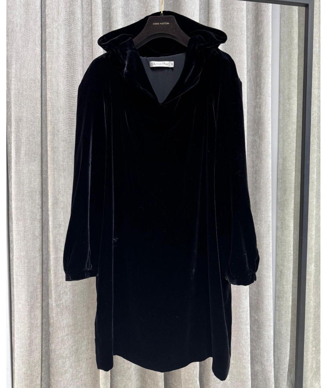CHRISTIAN DIOR Черное бархатное вечернее платье, фото 5