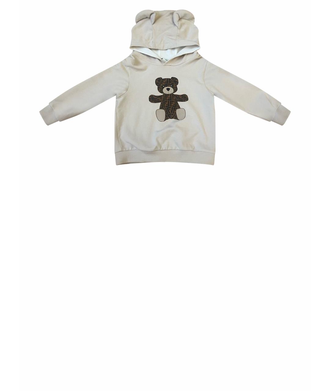 FENDI KIDS Бежевый хлопковый жакет / жилет, фото 1