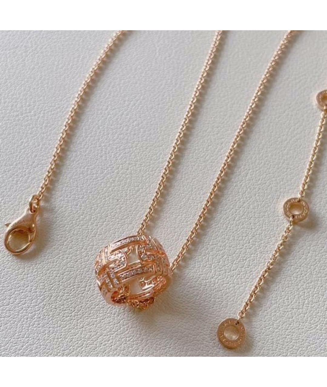BVLGARI Розовое колье из розового золота, фото 3