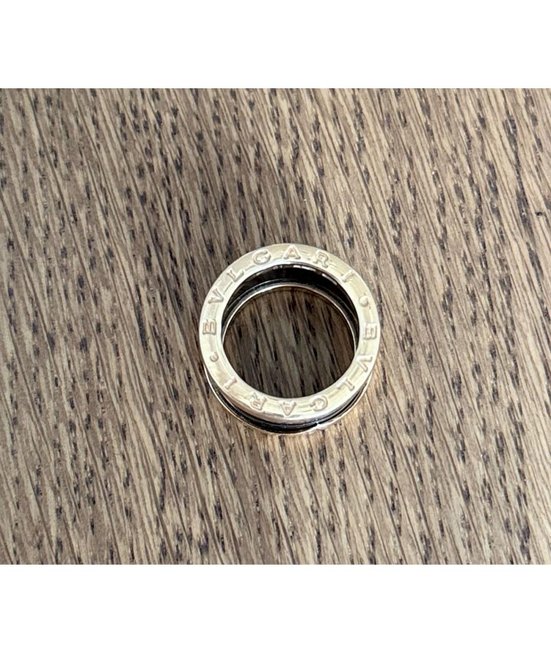 BVLGARI Черное кольцо из розового золота, фото 2
