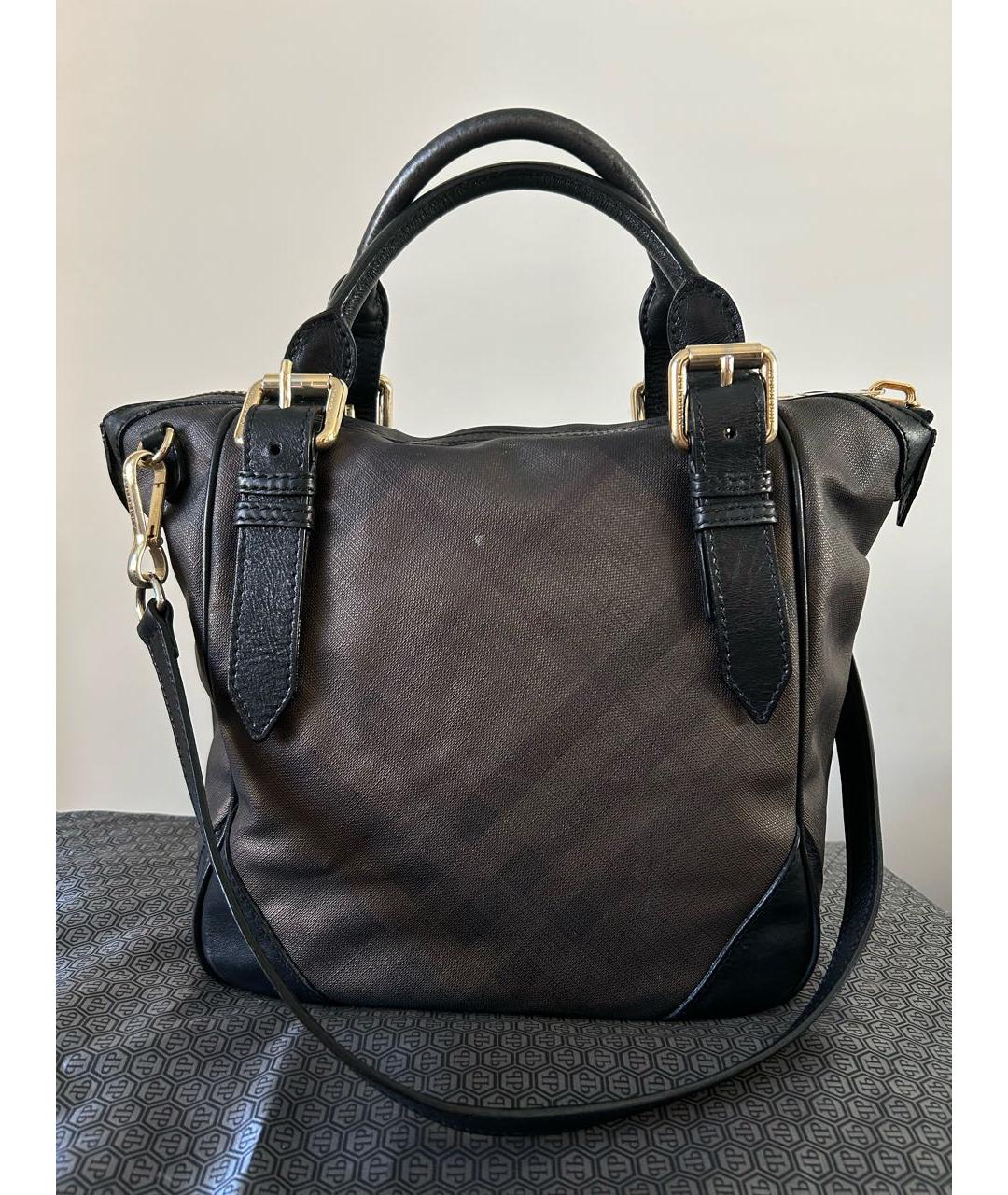 BURBERRY Кожаная сумка тоут, фото 9