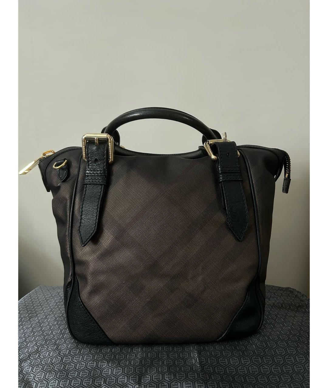 BURBERRY Кожаная сумка тоут, фото 3