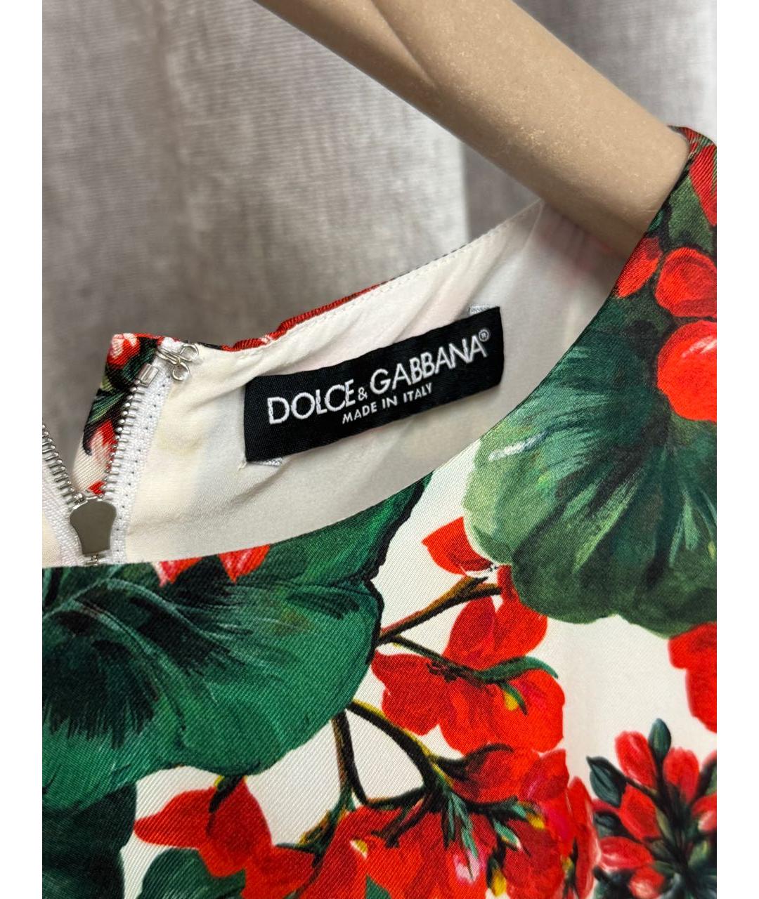 DOLCE&GABBANA Красное вискозное коктейльное платье, фото 4