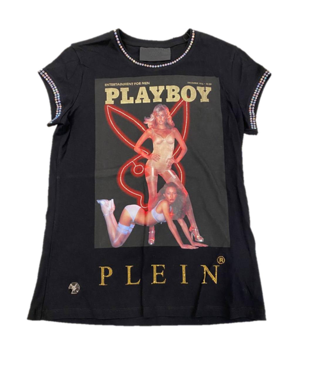 PHILIPP PLEIN Черная хлопковая футболка, фото 2
