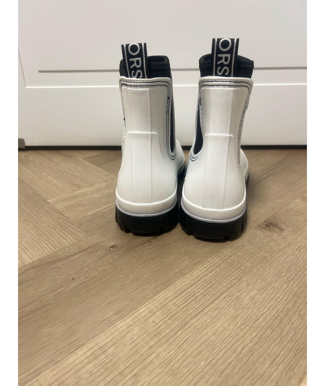 MICHAEL KORS Белые резиновые полусапоги, фото 4