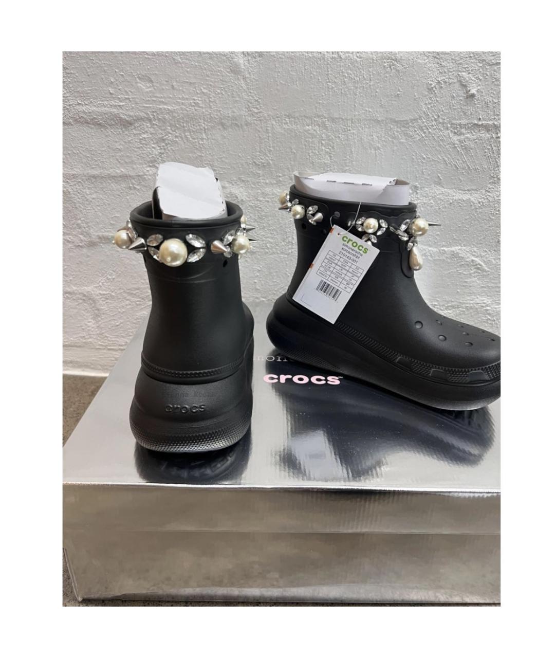 SIMONE ROCHA Черные резиновые сапоги, фото 5