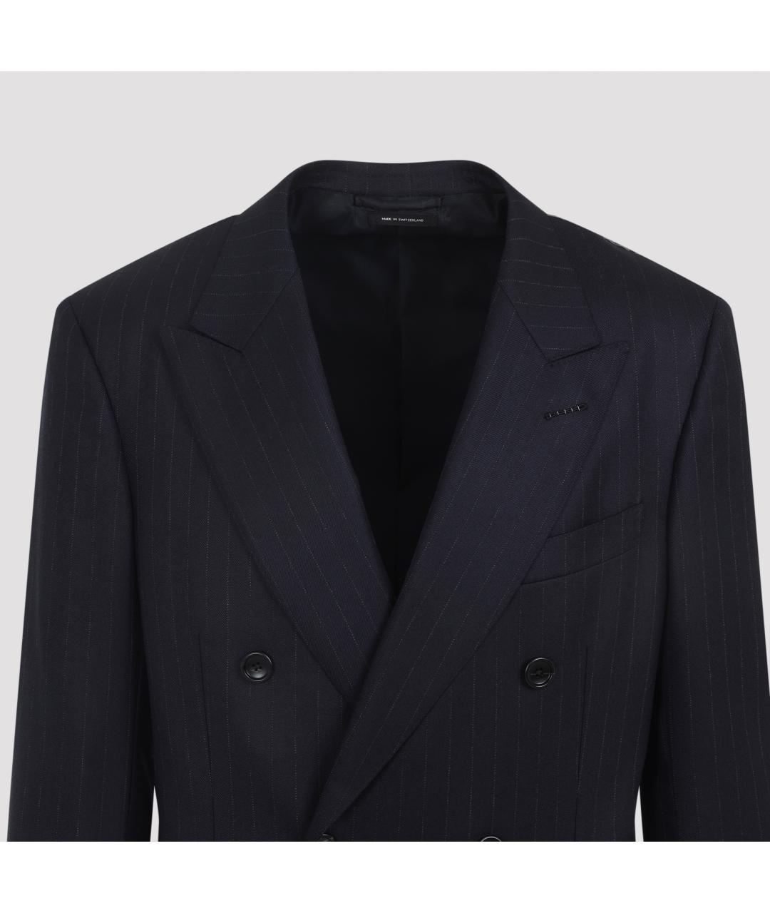 TOM FORD Темно-синий шерстяной пиджак, фото 4