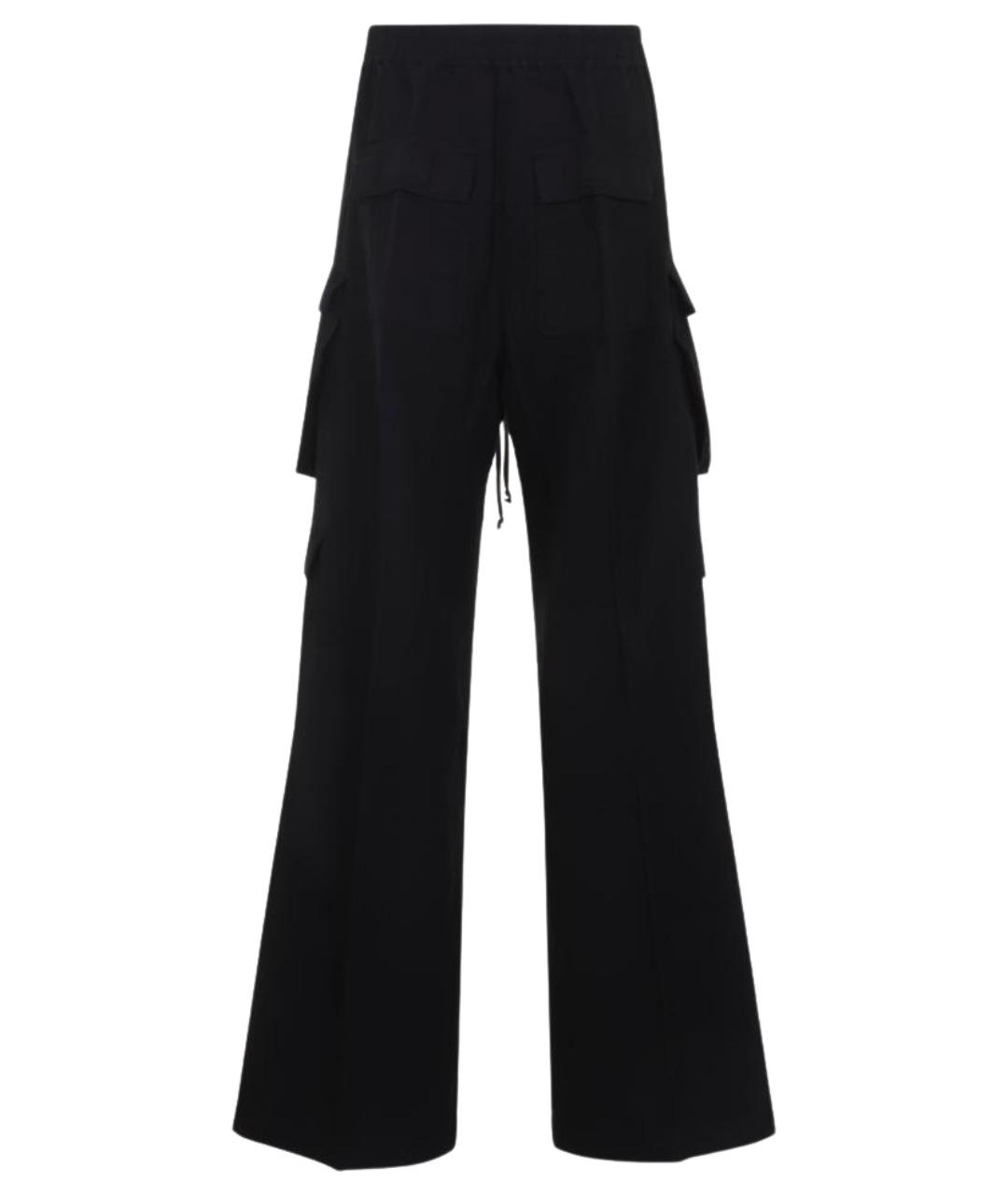 RICK OWENS DRKSHDW Черные хлопковые повседневные брюки, фото 2