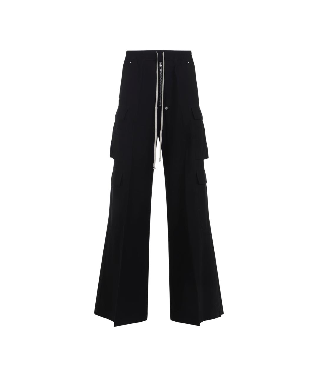 RICK OWENS DRKSHDW Черные хлопковые повседневные брюки, фото 1