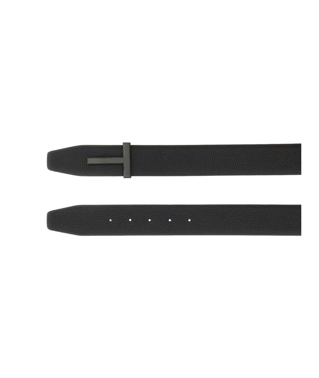 TOM FORD Черный кожаный ремень, фото 3