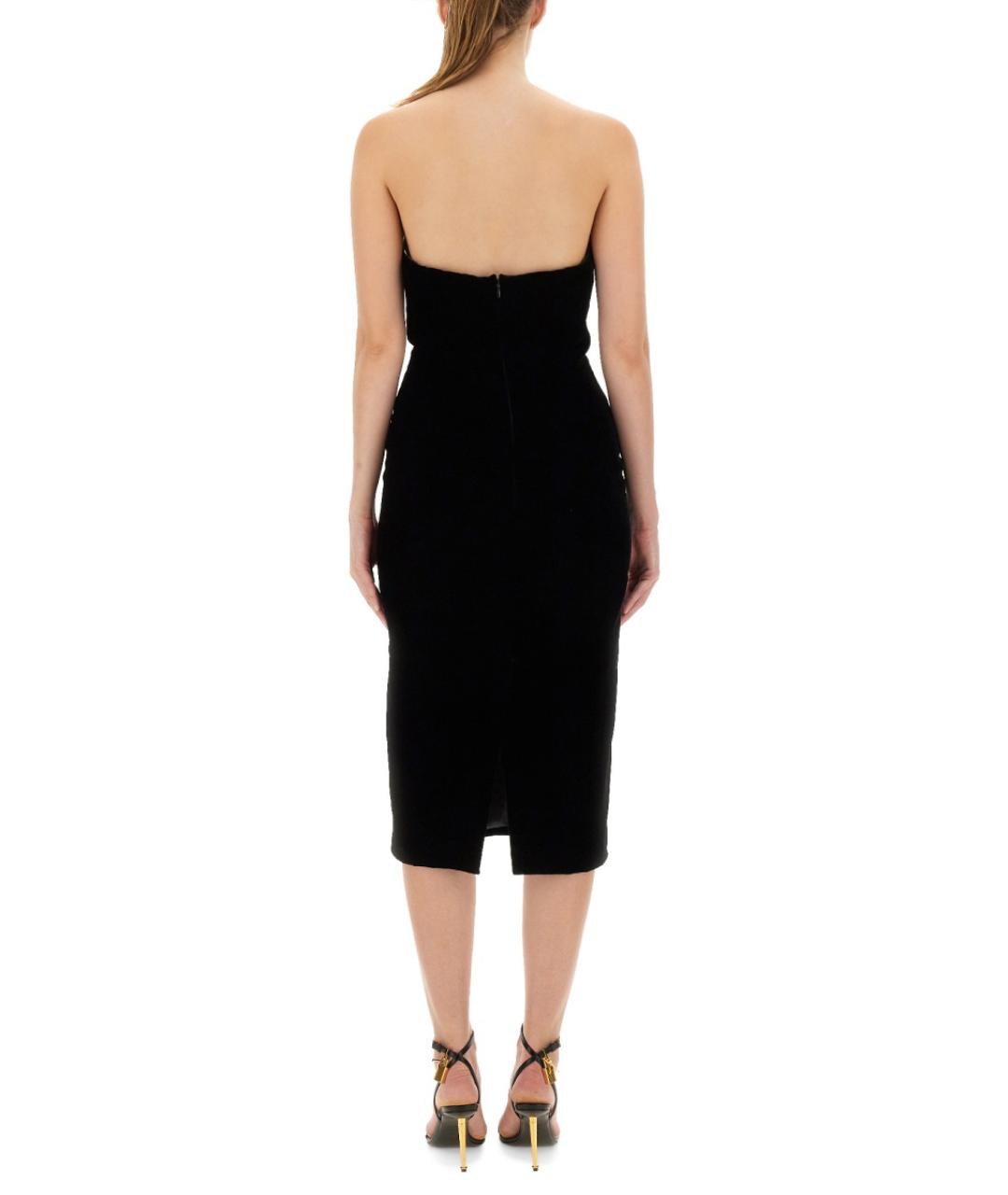 TOM FORD Черное вискозное вечернее платье, фото 4