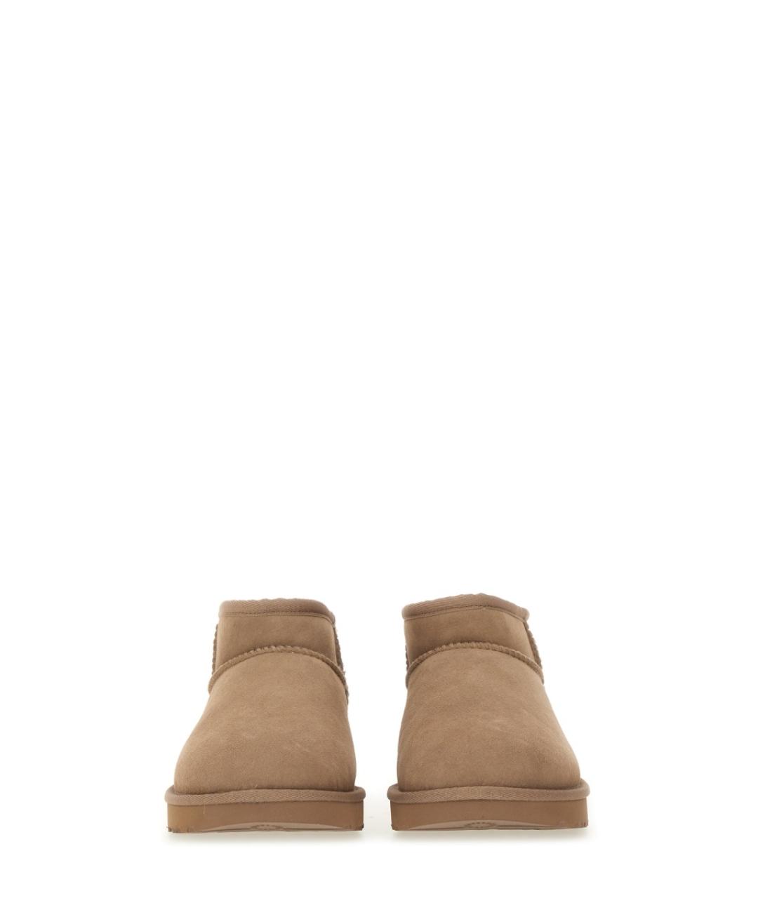 UGG AUSTRALIA Бежевые кожаные ботинки, фото 4