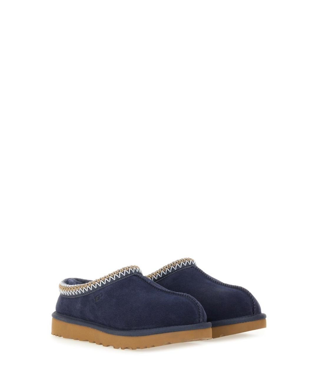 UGG AUSTRALIA Синие кожаные сабо, фото 2