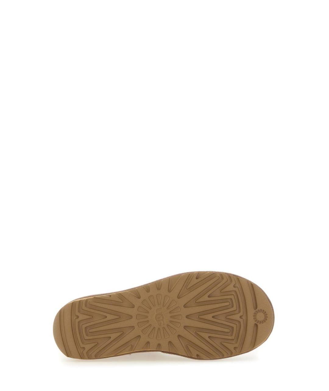 UGG AUSTRALIA Бежевые кожаные ботинки, фото 3