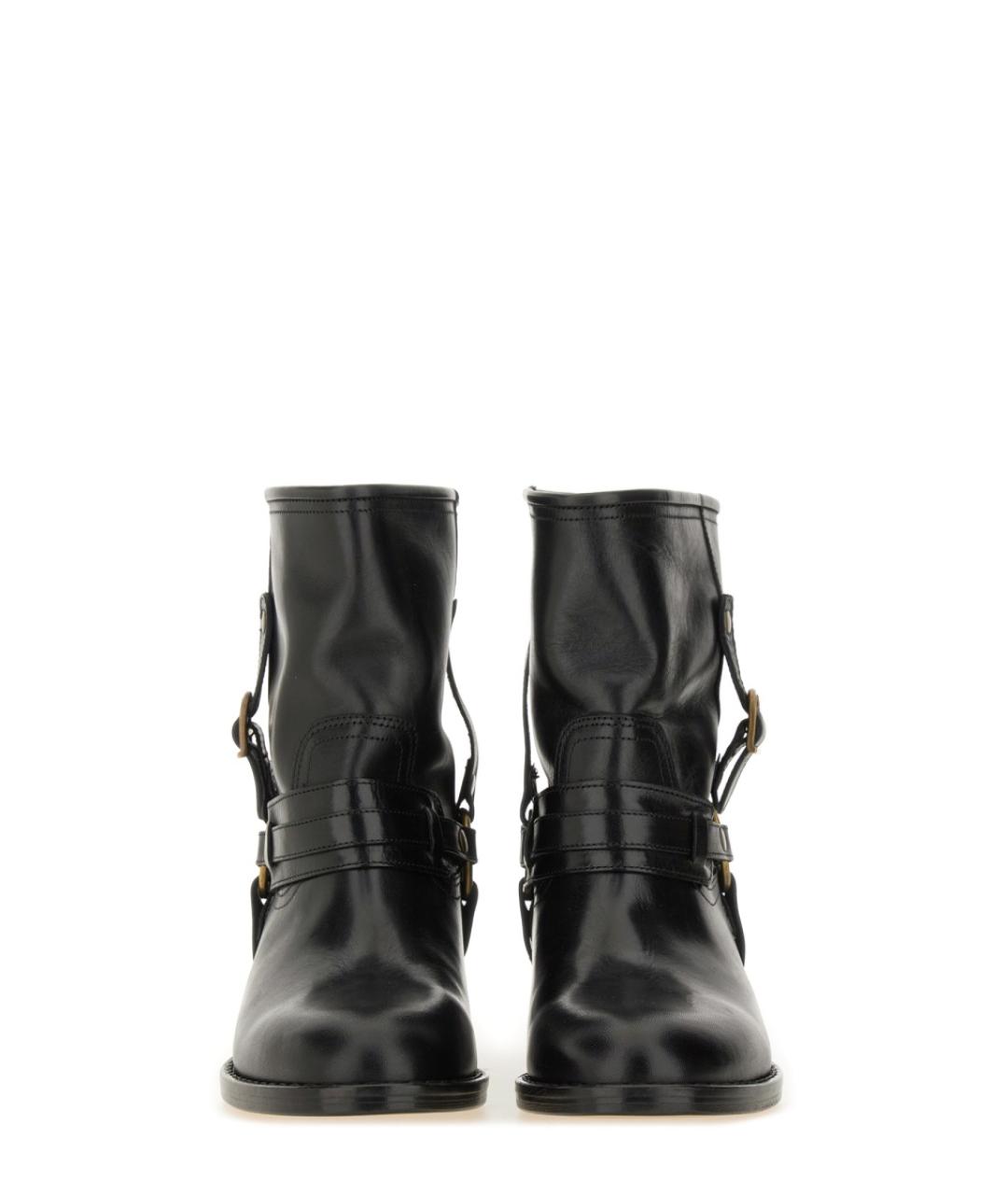 ISABEL MARANT Черные кожаные ботинки, фото 4