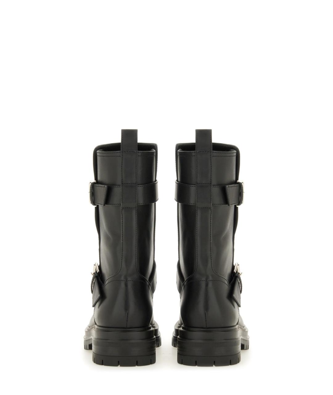 GIANVITO ROSSI Черные кожаные ботинки, фото 3