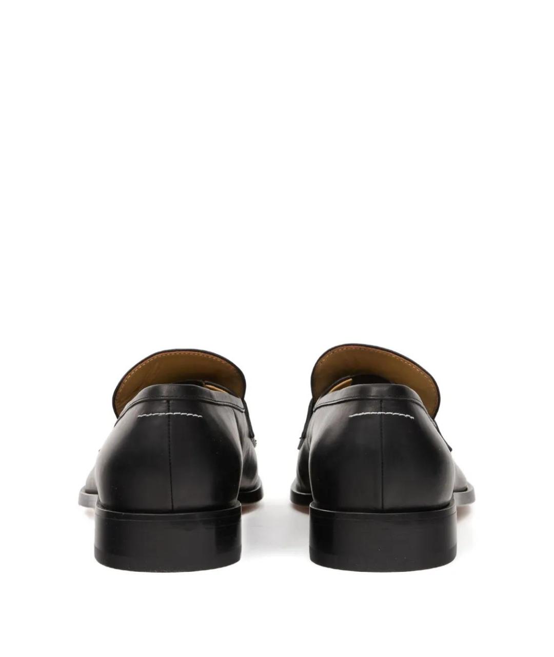 MM6 MAISON MARGIELA Черные кожаные лоферы, фото 3