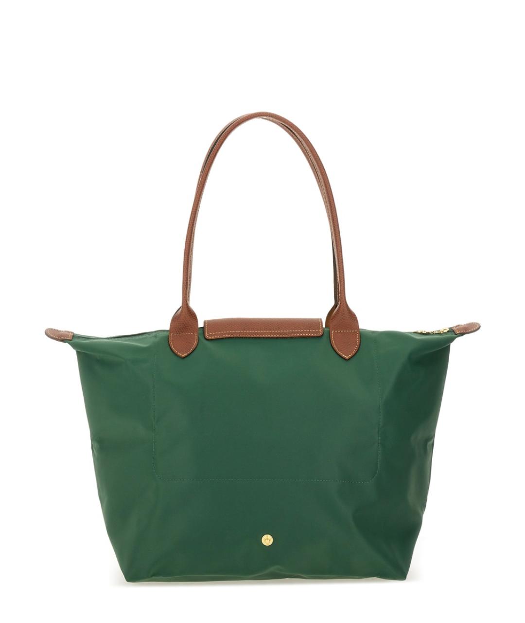 LONGCHAMP Зеленая сумка с короткими ручками, фото 2