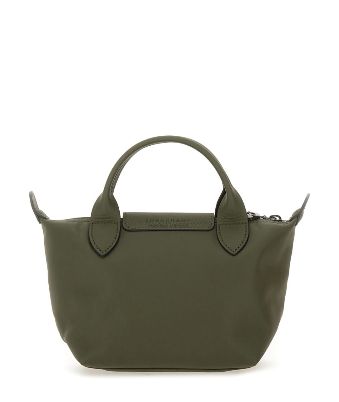 LONGCHAMP Зеленая сумка с короткими ручками, фото 2