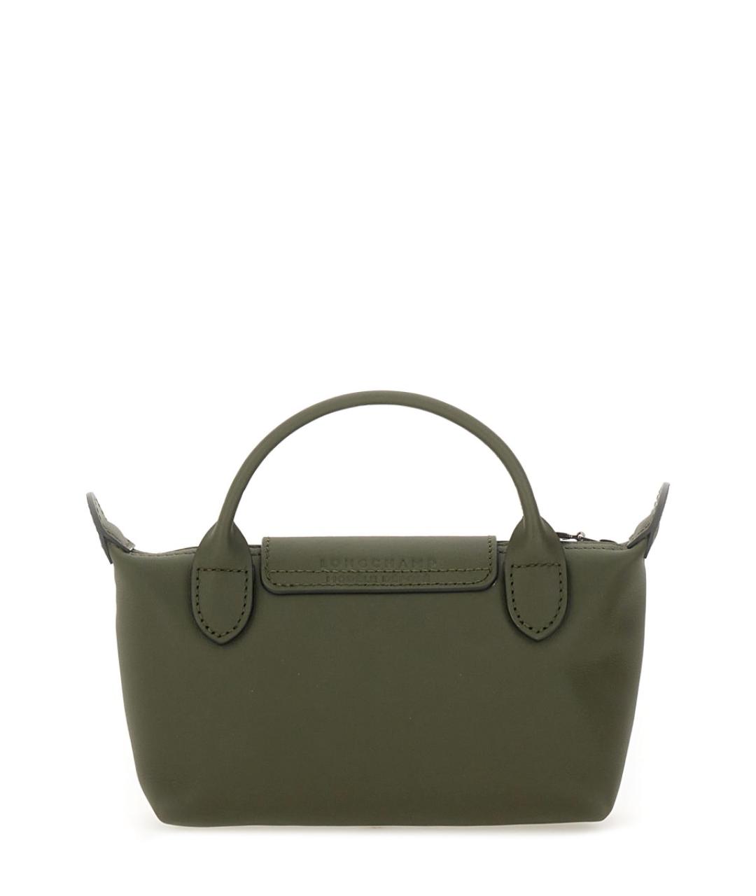 LONGCHAMP Зеленая сумка с короткими ручками, фото 2