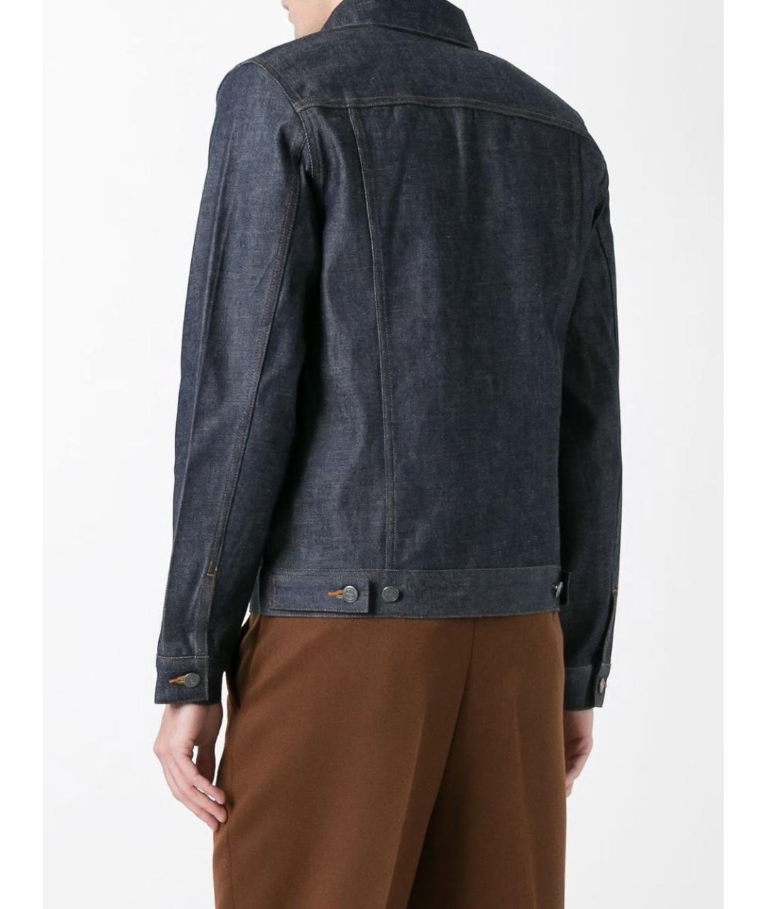 A.P.C. Темно-синяя хлопковая куртка, фото 4