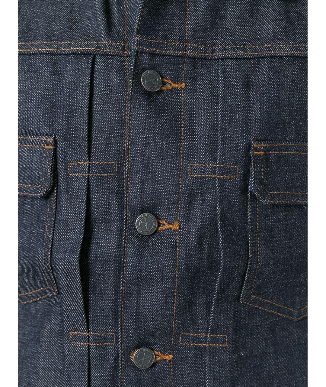 A.P.C. Темно-синяя хлопковая куртка, фото 5