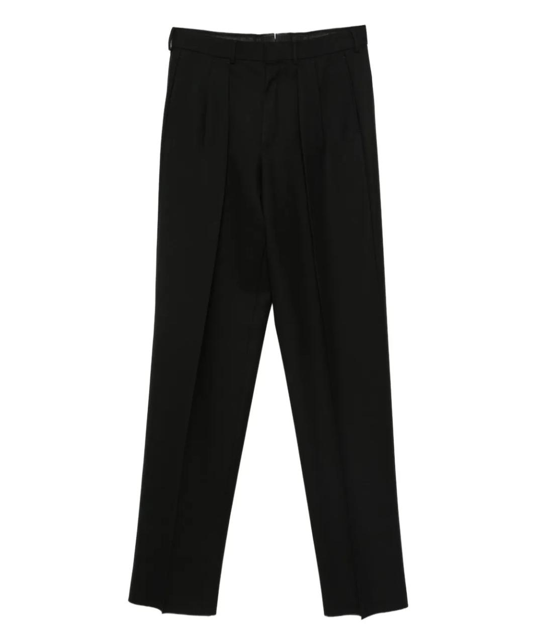 TOM FORD Черные шерстяные повседневные брюки, фото 1