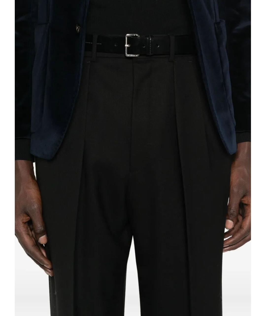 TOM FORD Черные шерстяные повседневные брюки, фото 5