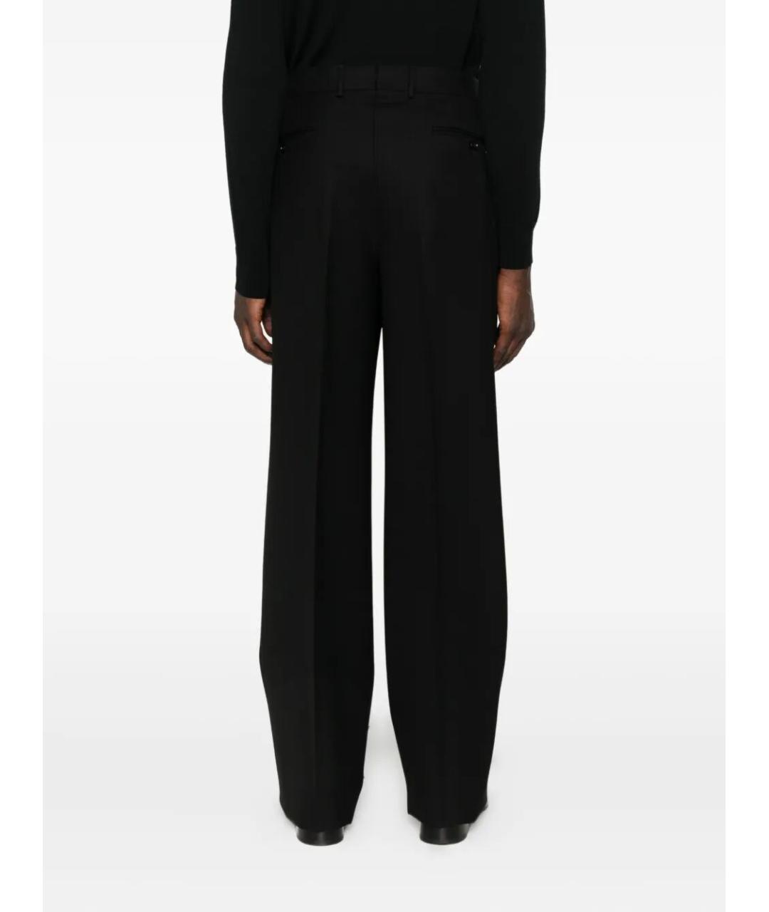 TOM FORD Черные шерстяные повседневные брюки, фото 4