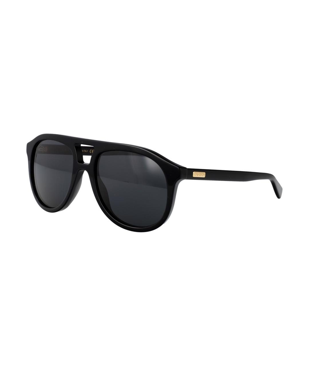 GUCCI Черные пластиковые солнцезащитные очки, фото 1
